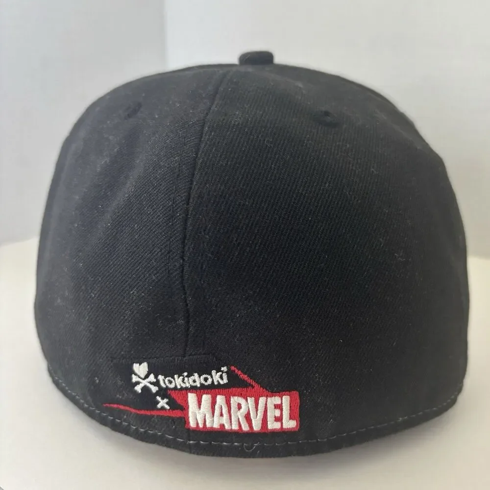 New Era Tokidoki Spider-Man Marvel 59fifty Fitted‎ Hat 7 1/2 Simone Legno Black